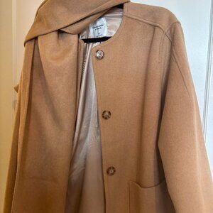 Abercrombie Removable Scarf Wool-Blend Jacket